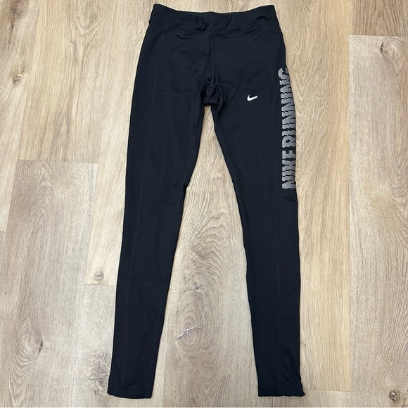 Nike Black Performance Leggings for Active Wear - Picture 1 of 9